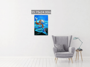 Image of "Ode to Yemaya" Canvas Print 