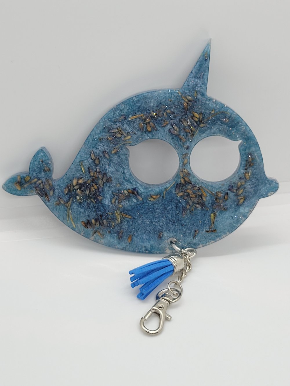 Image of Hidden Lavender Narwhal Self-defense Keychain