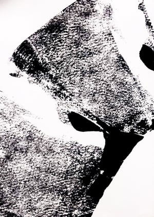 There is always an other way - 10,4 x 14,7 cm - lino paint on premium aquarelle paper