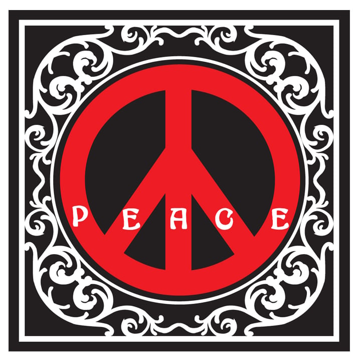 Image of DECORATE PEACE 3" x 3" STICKERS