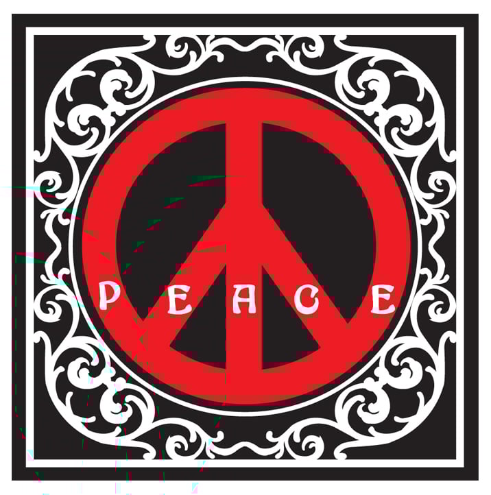Image of DECORATE PEACE 3" x 3" STICKERS
