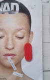 RDEČI uhani GOTIK .1 // steel RED earrings GOTIK .1