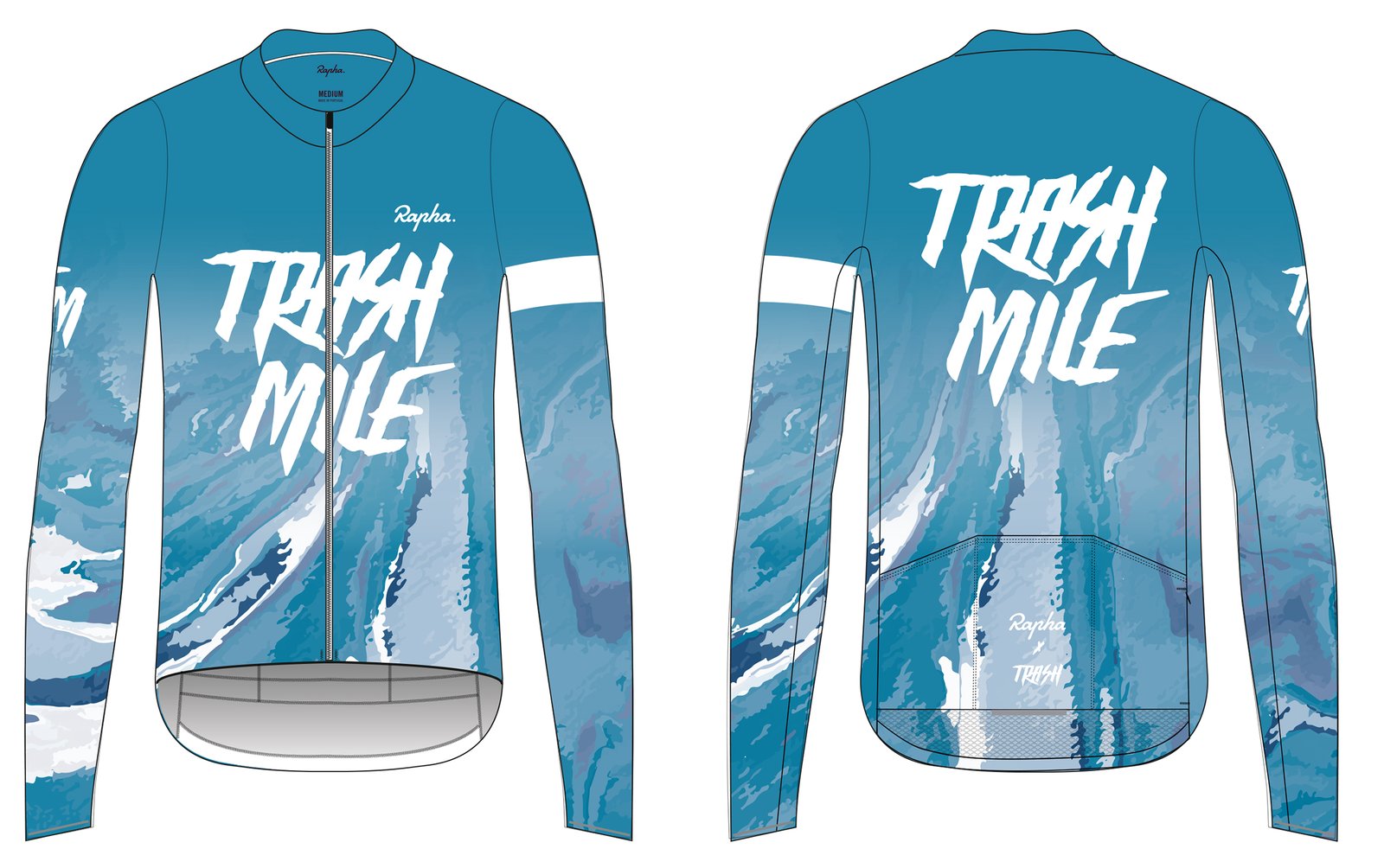 trash mile cycling jersey