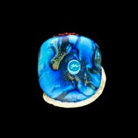 Image 2 of XL. Watchful Leghorn Hen - Flamework Glass Sculpture Bead