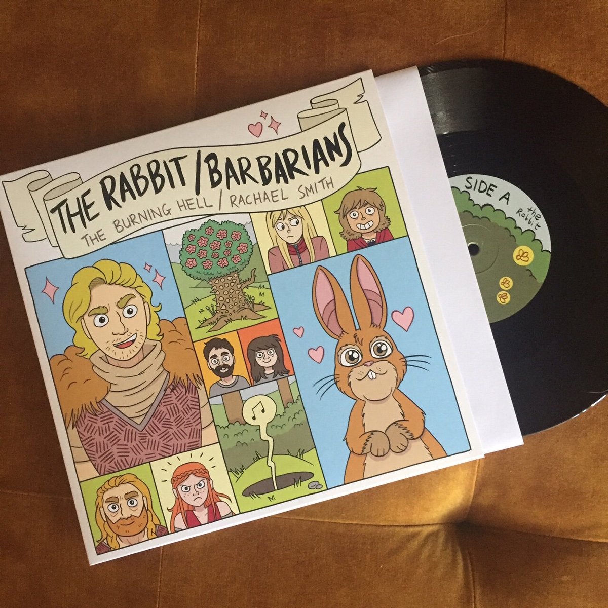 The Rabbit/Barbarians 10" record and Barbarians, The Comic Book