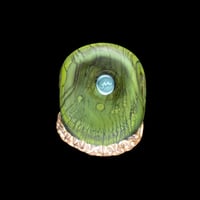 Image 2 of XL. Alert Tawny Tan Hen - Flamework Glass Sculpture Bead