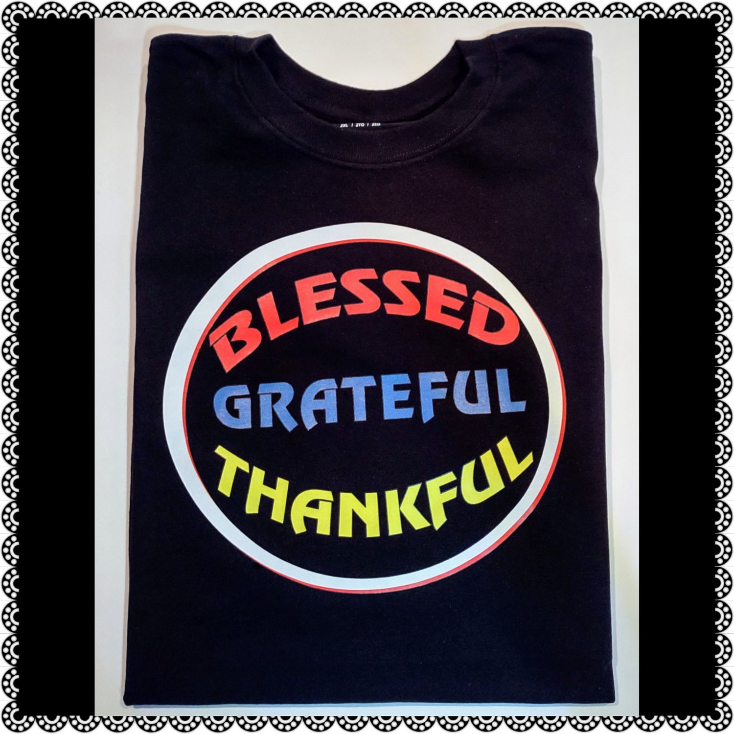 Image of BLESSED GRATEFUL THANKFUL TEE