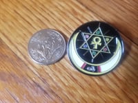 Vintage Rare Nuwaubian UNNM enamel metal National Lapel Pin