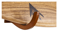 Image 1 of SOPORTE CORSURF SINGLE SURFBOARD WOODEN WALL RACK