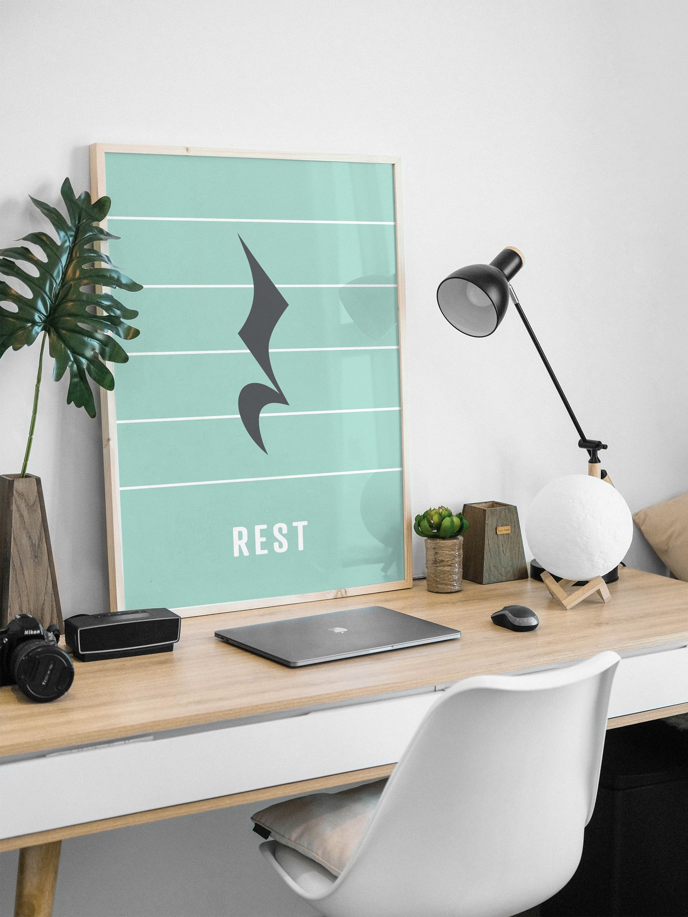 Image of Rest Note Print - Crotchet
