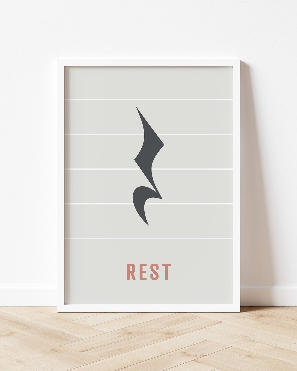 Image of Rest Note Print - Crotchet