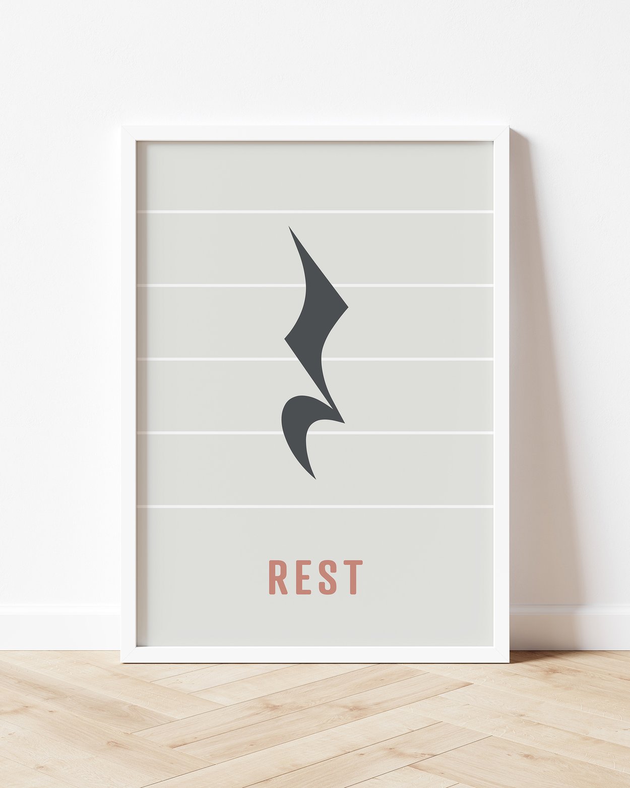 Image of Rest Note Print - Crotchet