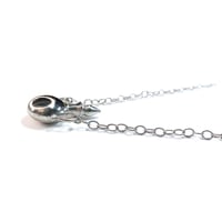 Image 2 of Perfume bottle necklace in sterling silver