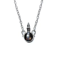 Image 1 of Perfume bottle necklace in sterling silver