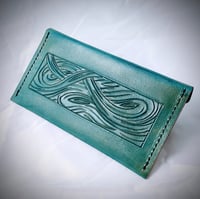 Image 1 of Flap Pouch (Grey-Blue)