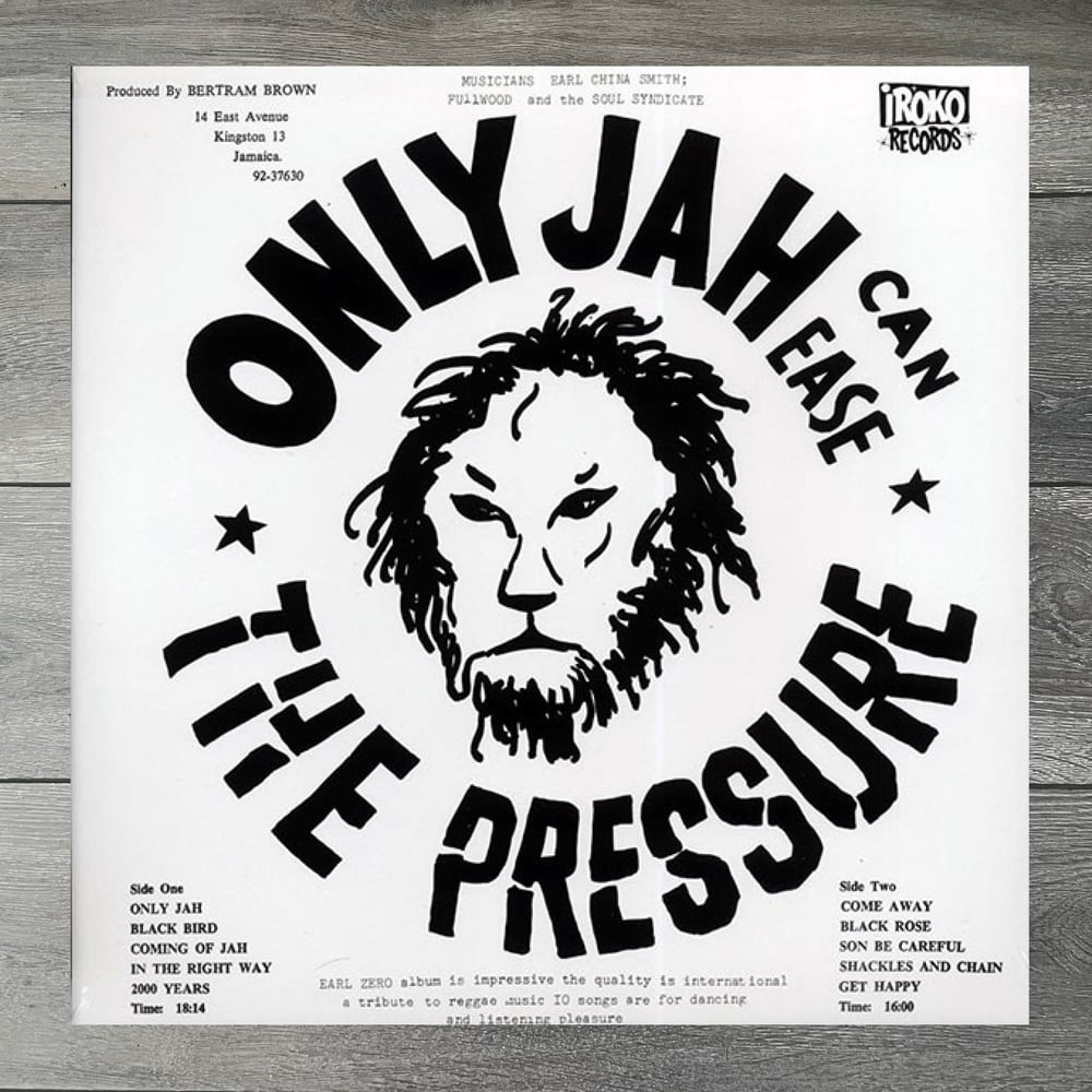 Image of Earl Zero - Only Jah Can Ease The Pressure Vinyl LP