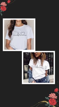 Image 2 of Heart Beat Strong Tshirt