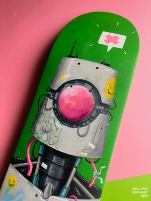 Planche de skateboard custom "SK8-02R"