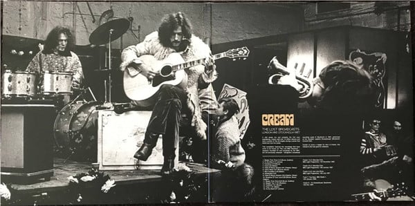 Cream -  The Lost Broadcasts London and Stockholm 1967 12" VINYL LP