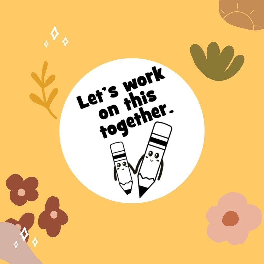 Let's Work On This Together Stamp