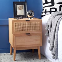 Rattan Nightstand 