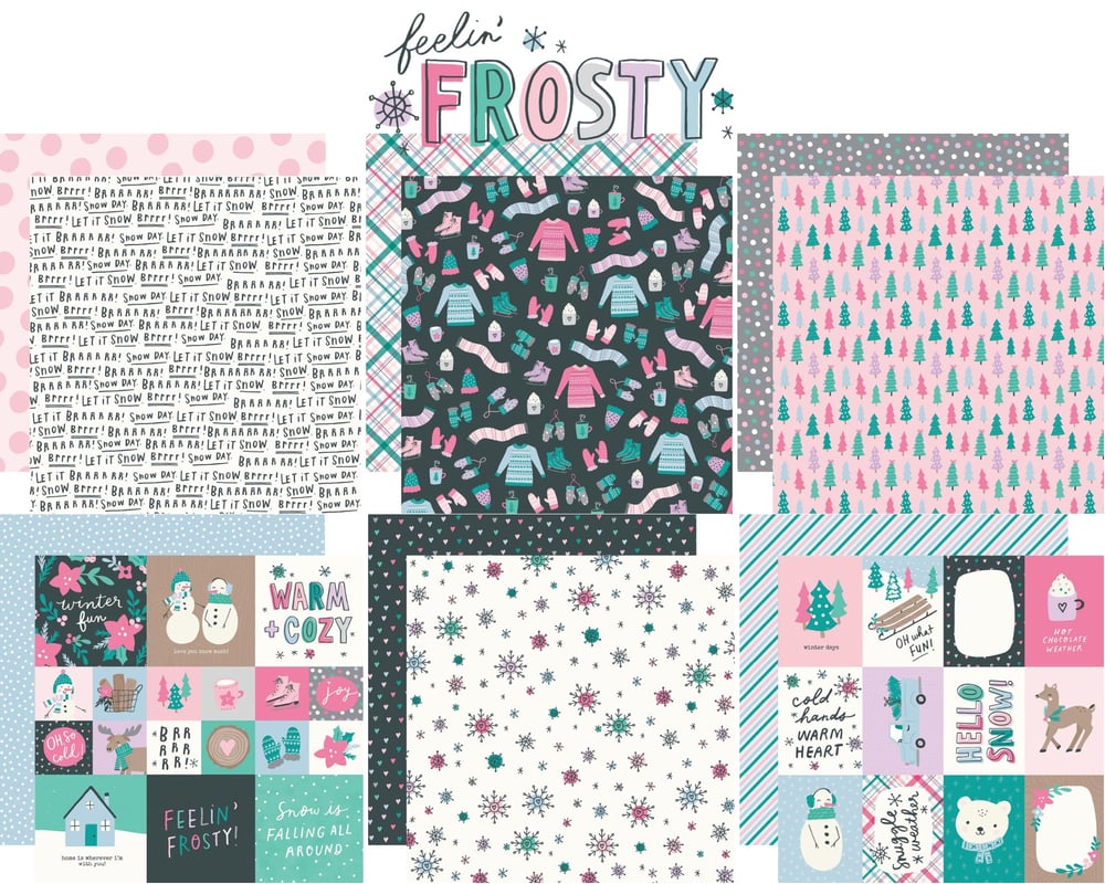 Image of Simple Stories | Feelin’ Frosty 12x12 Paper Bundle 