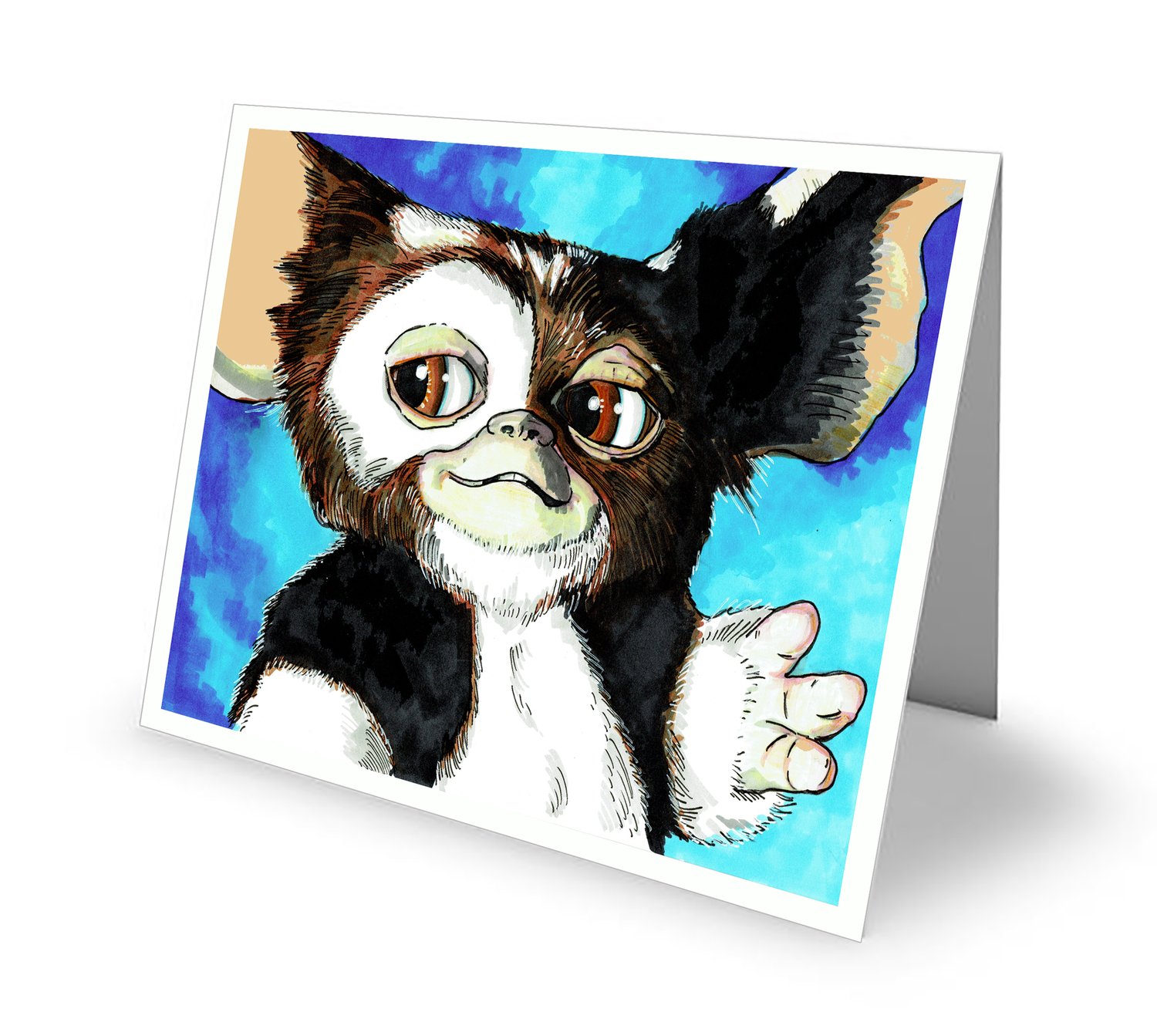 Gizmo (Gremlins) Greetings Card with Envelope (C6 Size)