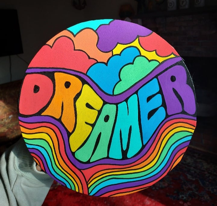 'Dreamer' Acrylic painting