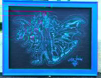 Image 4 of MV original 3 Headed Ghidorah set of 6 acrylic on canvas