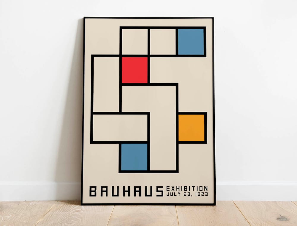 Bauhaus Modern Art Print Poster