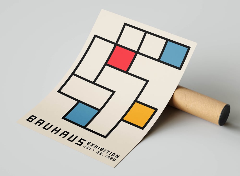 Bauhaus Modern Art Print Poster