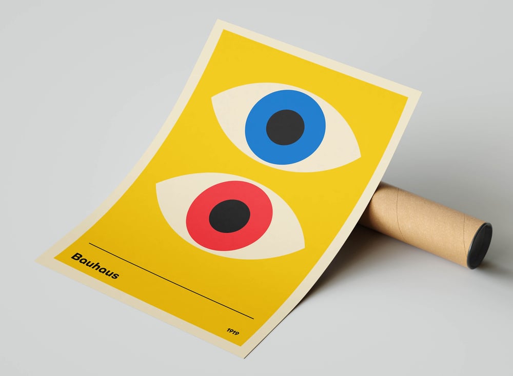Bauhaus Modern Art Print Poster 02