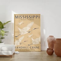 Image 2 of Mississippi Sandhill Crane - Poster Print