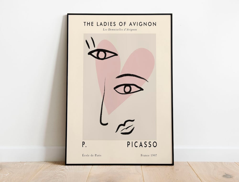 P. Picasso - The Ladies of Avignon Retro Art Poster Print