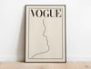 Vogue Magazie Cover Art - Minimalist Poster Print