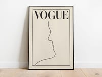 Image 1 of Vogue Magazie Cover Art - Minimalist Poster Print