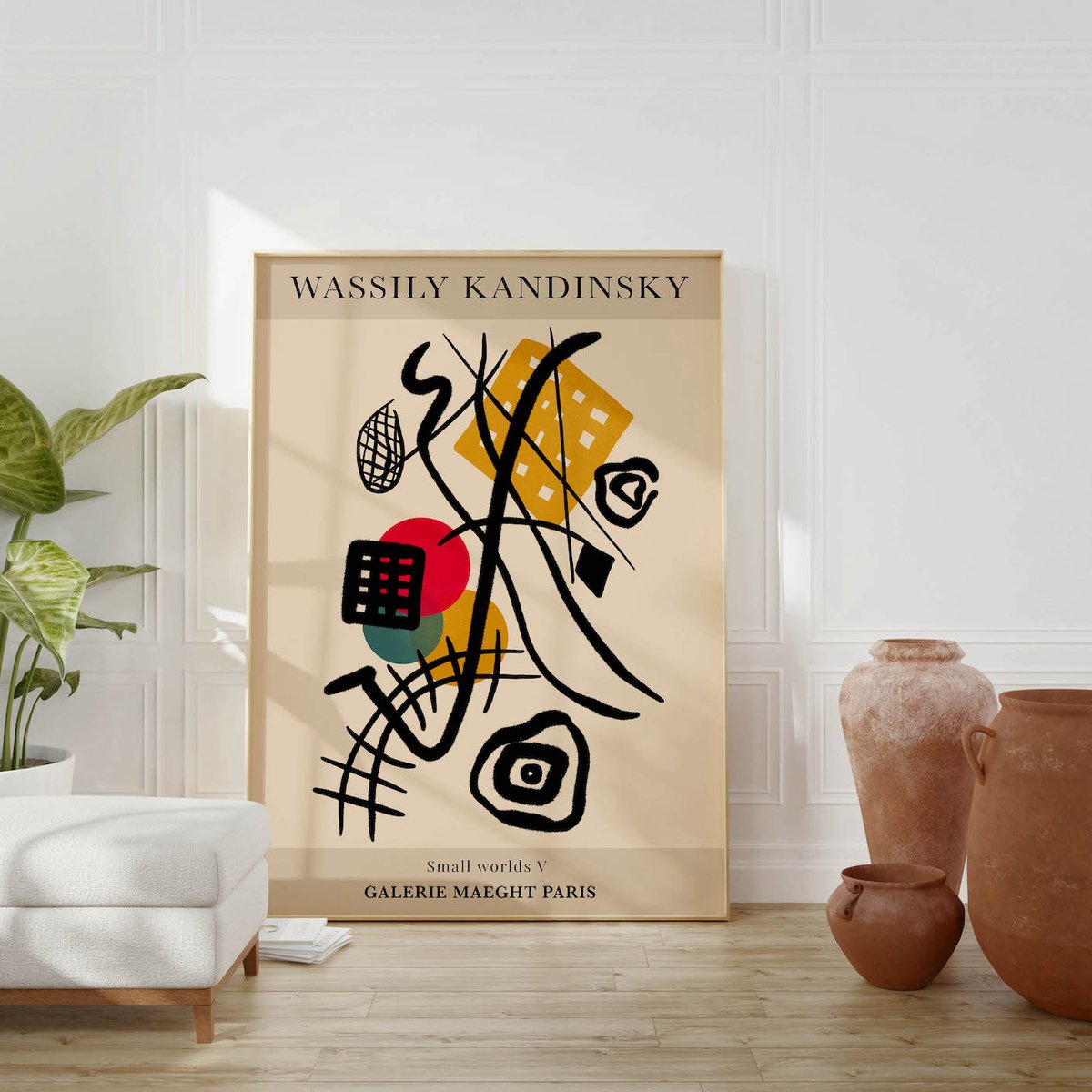 Wassily Kandinsky - Small Worlds V Geometry Poster | Architeg Prints