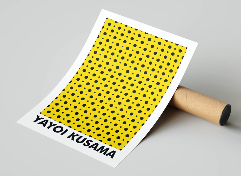 Yayoi Kusama 草間彌生 Terracotta Polka Dots Exhibition Poster