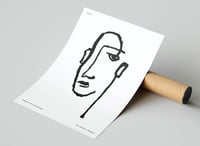 Image 3 of Modern Art Print Poster No 03 - Portrait Line Art