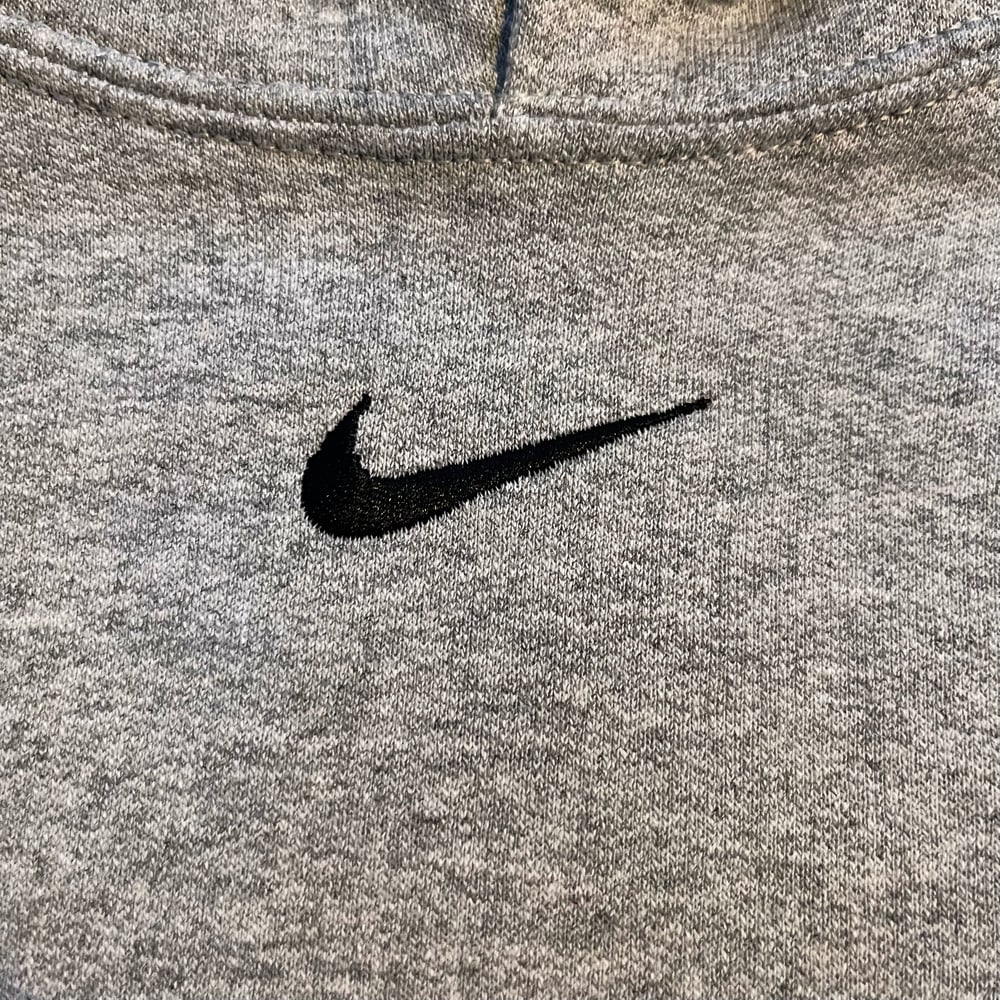 Grey Nike Swoosh Hoodie TWIN DRAGON