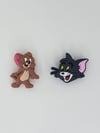 Tom and Jerry Croc Charms
