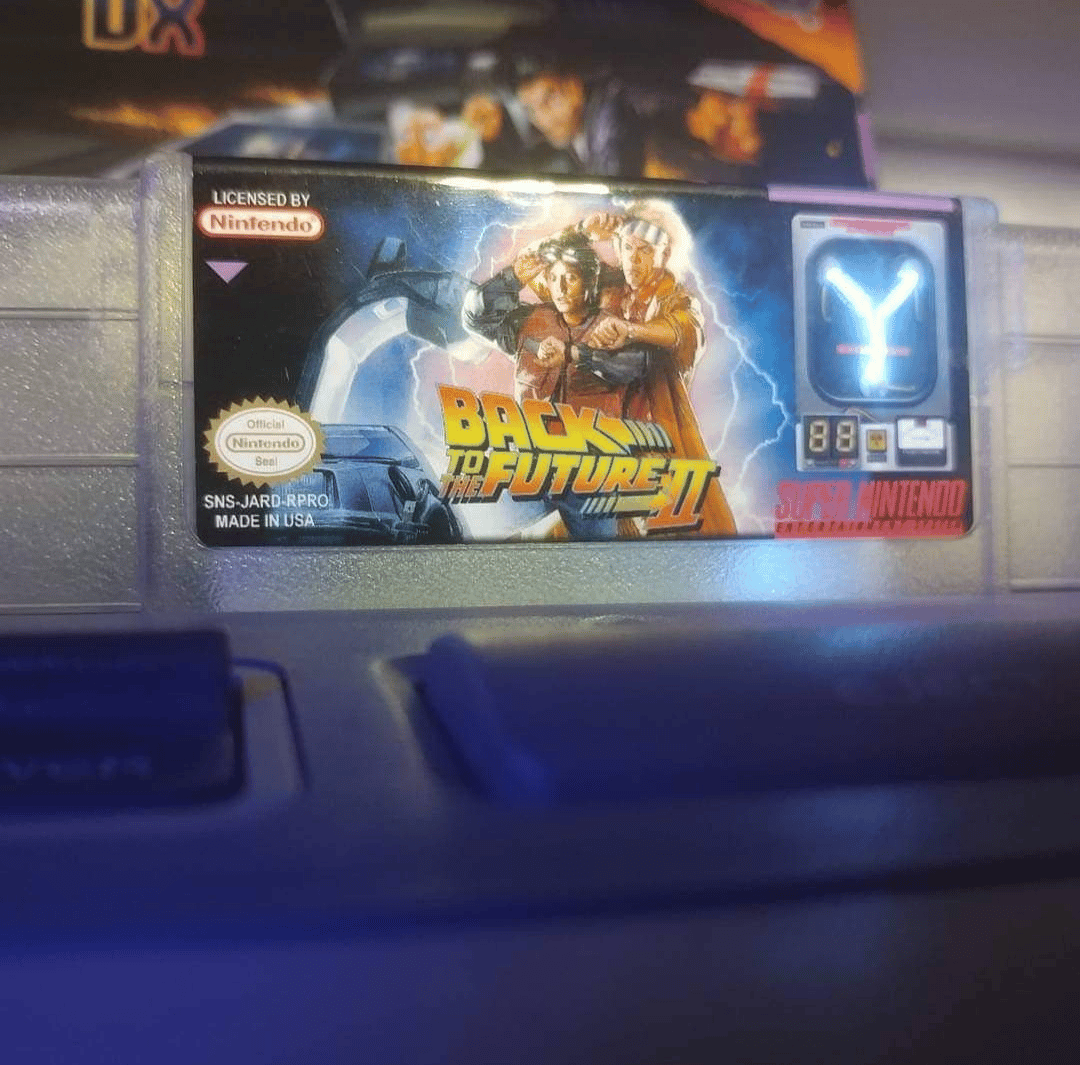 Image of Super Back to the Future II SNES with Flux Capacitor