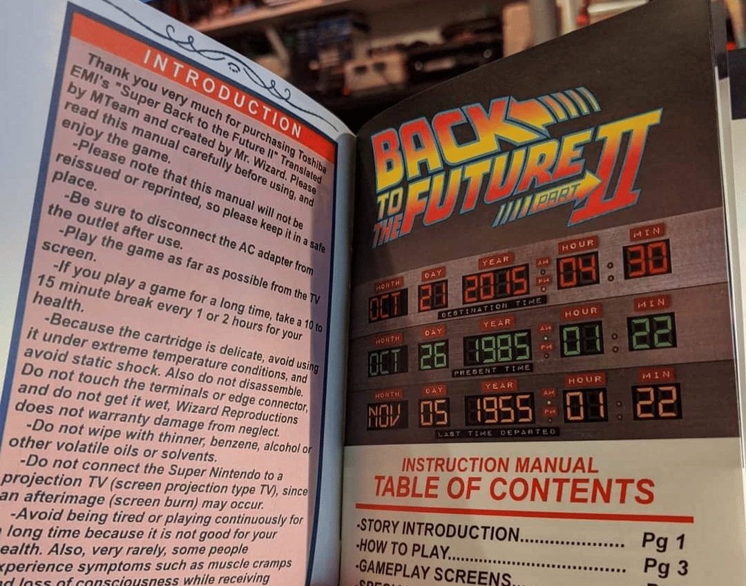 Image of Super Back to the Future II SNES with Flux Capacitor