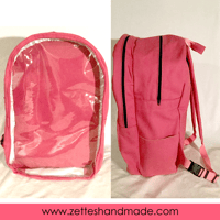 Image 2 of Handmade Hot Pink Ita-bag Backpack