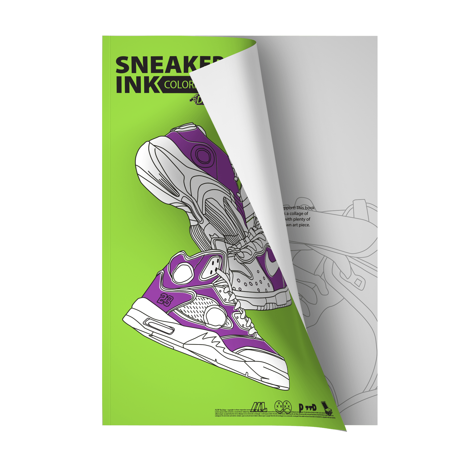 Image of Sneakers In Ink Vol.01  - Coloring Book Physical + Digital