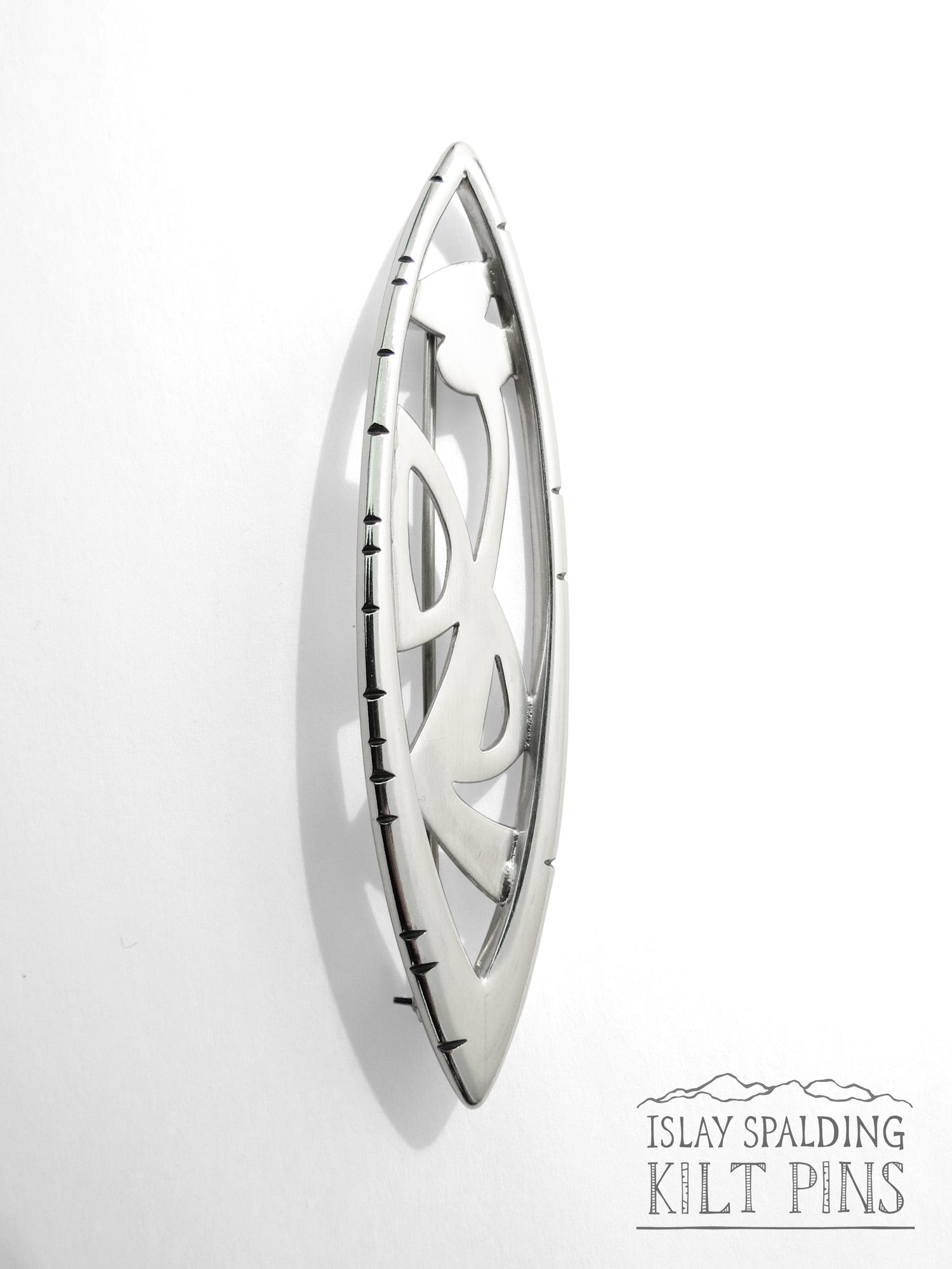 Image of Framed Initials Kilt Pin