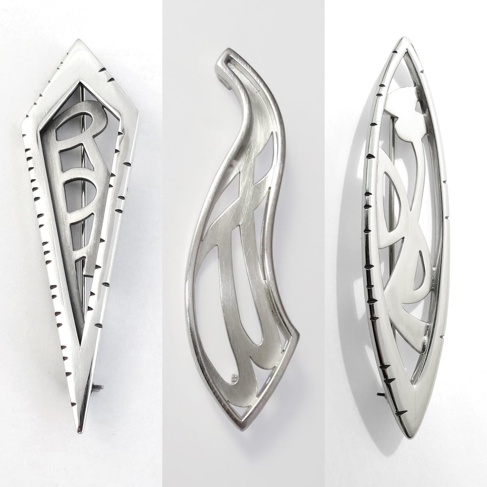 Image of Framed Initials Kilt Pin