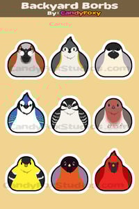 Image 2 of Backyard Borbs - 4" x 6" Vinyl Sticker Sheet