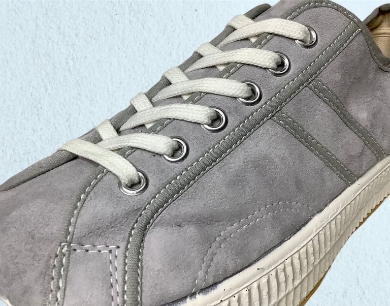 VEGANCRAFT cow suede grey sneaker shoes made in Slovakia Image 4