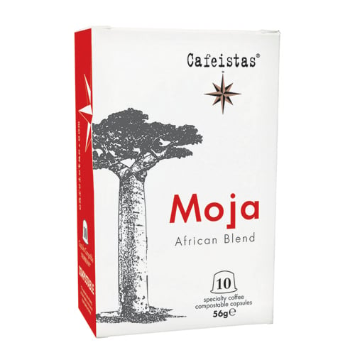 Image of moja - 10 compostable nespresso®* compatible capsules - african blend - 56g